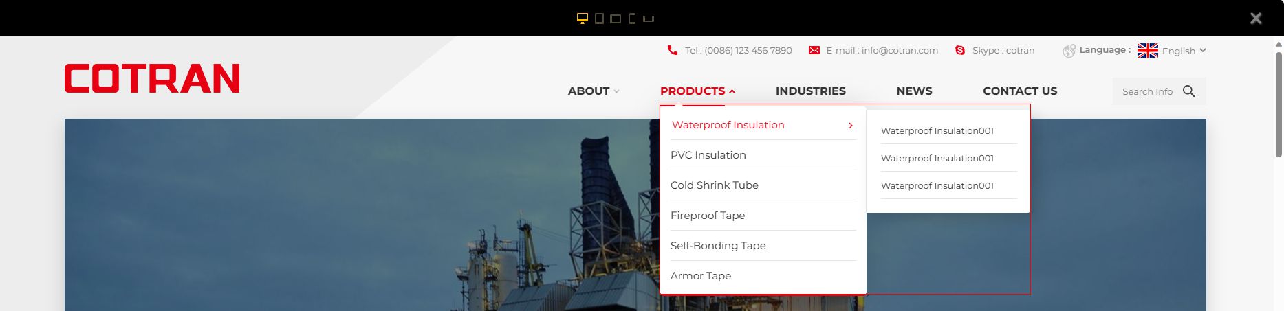 竖排展示（常规样式，适用于任何网站）