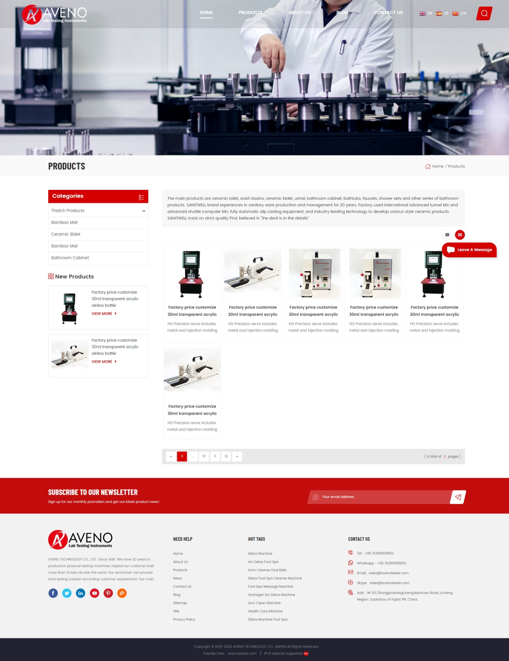 一排五个产品（上图下文+边框）侧边栏左—常规布局