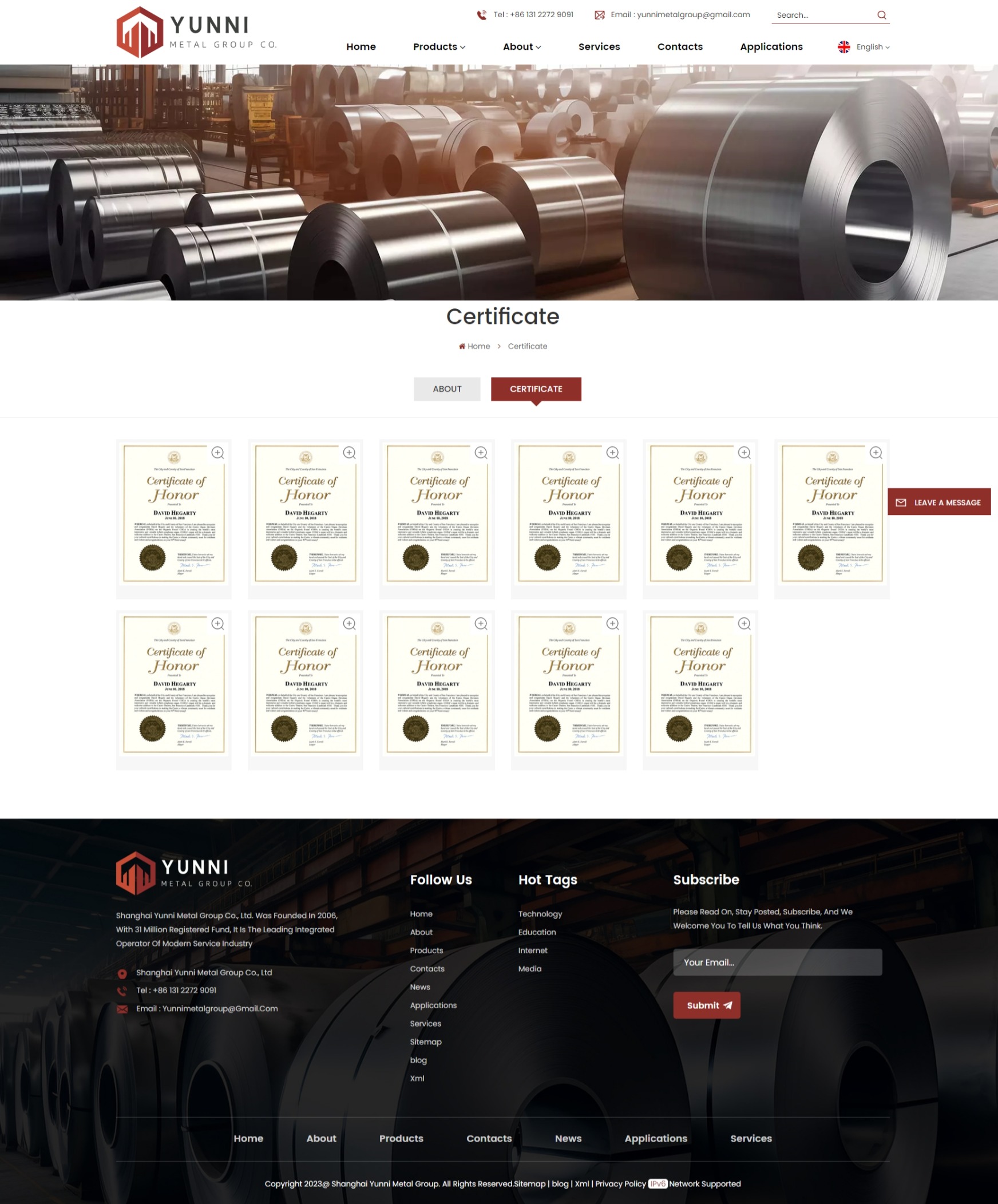 一排六个证书布局—侧边栏无